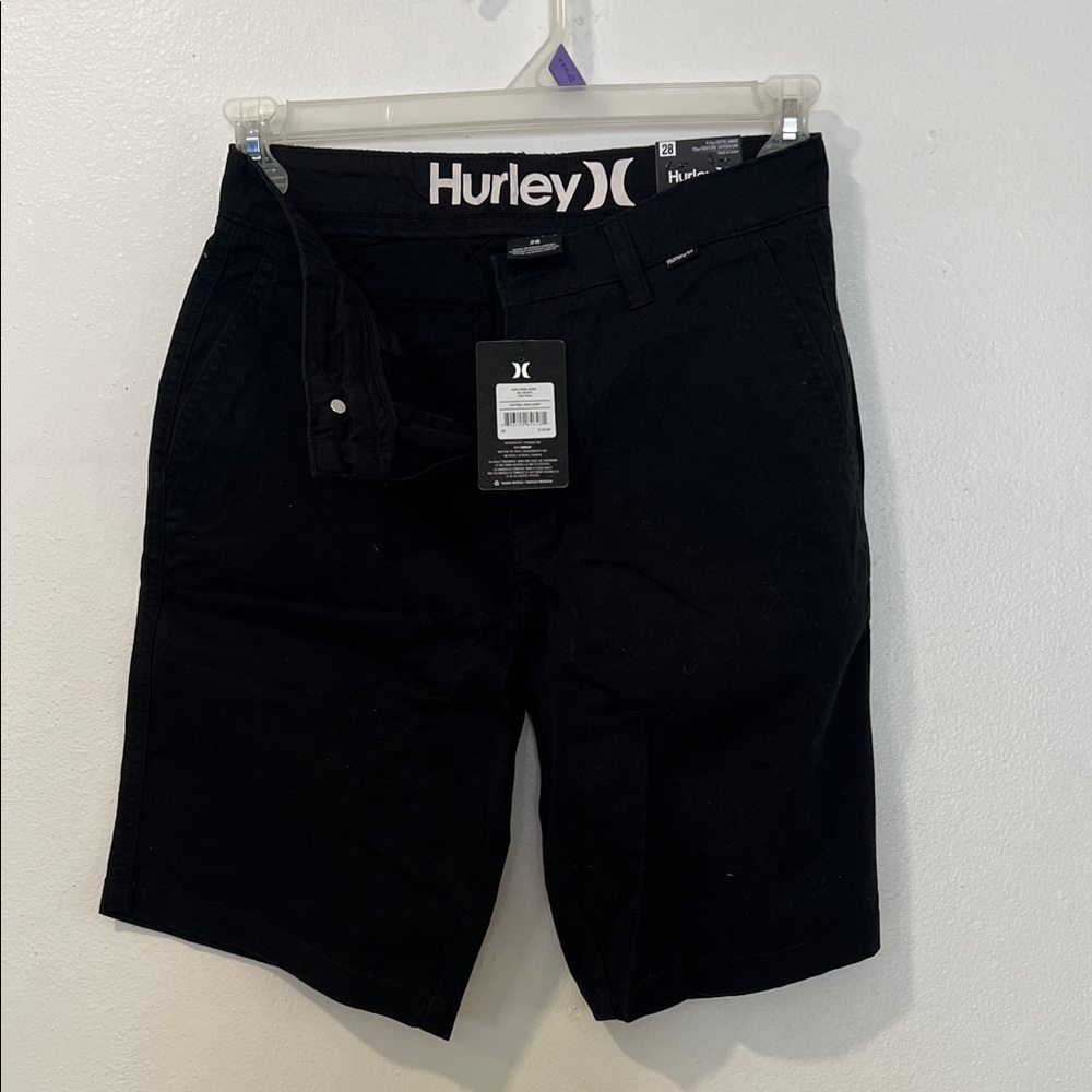 Hurley Men's Classic Black Flat Front Shorts